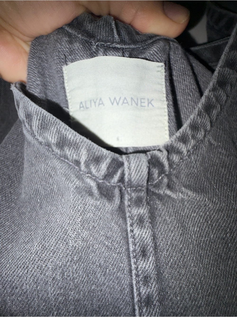Sleeveless V-Neck Black Denim Jumpsuit - Picture 2 of 8